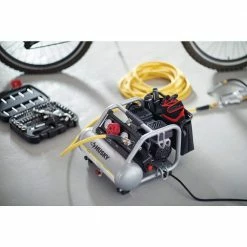 Husky 1 Gal. Portable Electric-Powered Silent Air Compressor 22 Husky 1 Gal. Portable Electric-Powered Silent Air Compressor -Tools Sales husky portable air compressors 3300113 66 1000