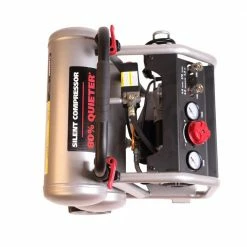 Husky 4.5 Gal. Portable Electric-Powered Silent Air Compressor -Tools Sales husky portable air compressors 3320445 77 1000