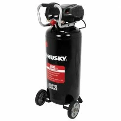 Husky 20 Gal. 200 PSI Oil Free Portable Vertical Electric Air Compressor -Tools Sales husky portable air compressors c202h c3 1000