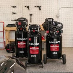 Husky 20 Gal. 200 PSI Oil Free Portable Vertical Electric Air Compressor -Tools Sales husky portable air compressors c202h fa 1000