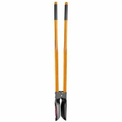 Husky 47 in. L Wood Handle Carbon Steel Post Hole Digger with Grip