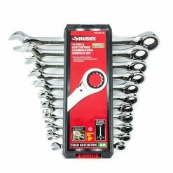 Husky Ratcheting Metric Combination Wrench Set (11-Piece) -Tools Sales husky ratcheting wrenches hrw11pcmm 02 4f 1000