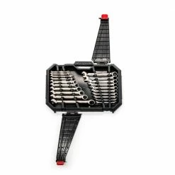 Husky 72-Tooth Ratcheting SAE/MM Combination Wrench Set (20-Piece) -Tools Sales husky ratcheting wrenches hrw20pcsmn 06 1f 1000