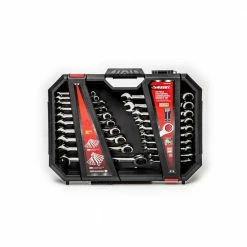 Husky 72-Tooth Ratcheting SAE/MM Combination Wrench Set (20-Piece) -Tools Sales husky ratcheting wrenches hrw20pcsmn 06 4f 1000