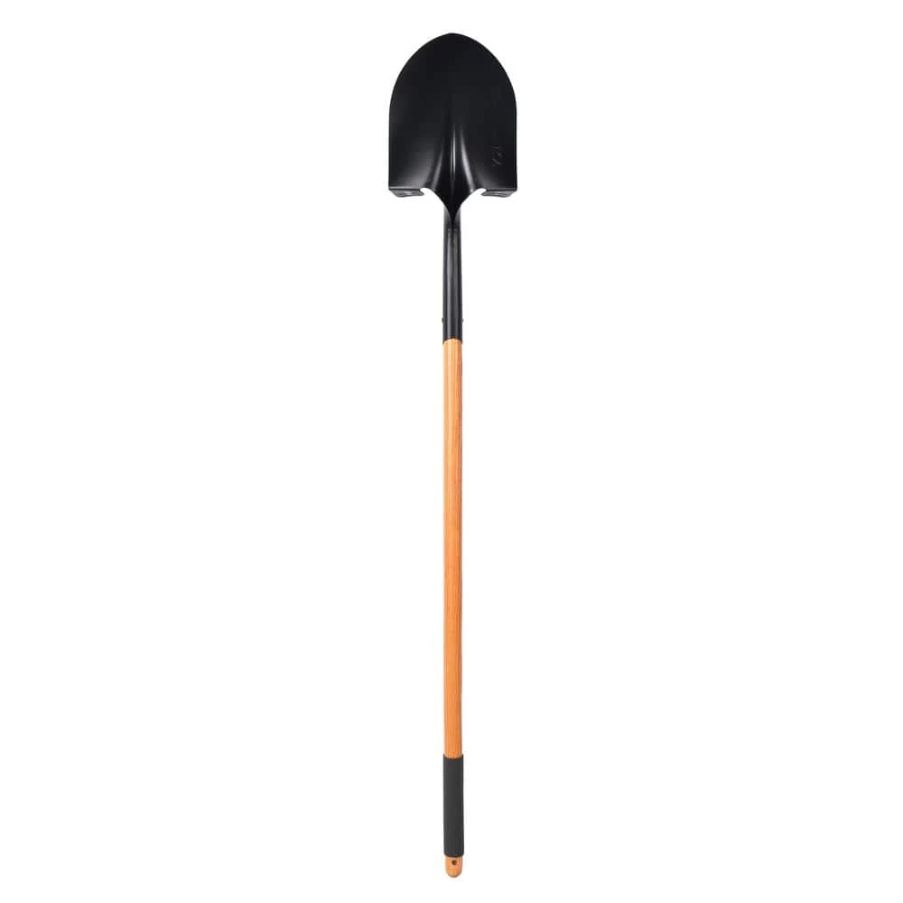 Husky 47 in. L Wood Handle Steel Digging Shovel with Grip 4 Husky 47 in. L Wood Handle Steel Digging Shovel with Grip - Image 2