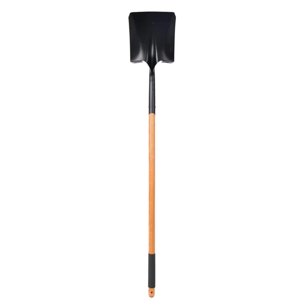 Husky 47 in. L Wood Handle Steel Transfer Shovel with Grip 4 Husky 47 in. L Wood Handle Steel Transfer Shovel with Grip - Image 2