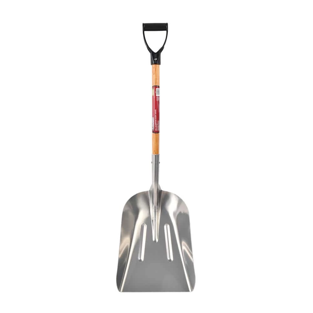 Husky 28 in. D-Grip Short Wood Handle Aluminum Scoop Shovel 3 Husky 28 in. D-Grip Short Wood Handle Aluminum Scoop Shovel