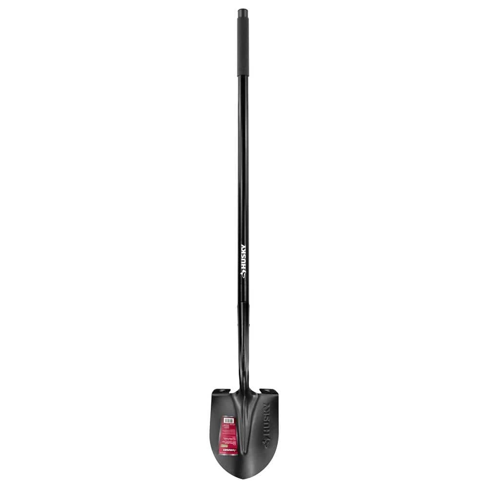 Husky 47 in. L Fiberglass Handle Carbon Steel Digging Shovel with Grip 3 Husky 47 in. L Fiberglass Handle Carbon Steel Digging Shovel with Grip