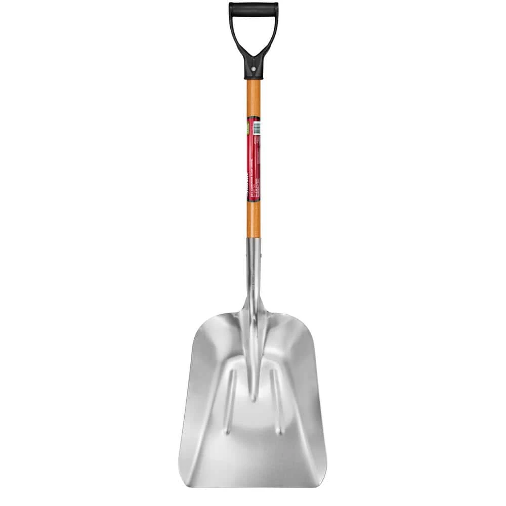 Husky 28 in. D-Grip Short Wood Handle Aluminum Scoop Shovel 3 Husky 28 in. D-Grip Short Wood Handle Aluminum Scoop Shovel