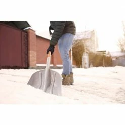 Husky 31 in. Wood Handle D-Grip Plastic Scoop Shovel -Tools Sales husky shovels 77540 945 1f 1000