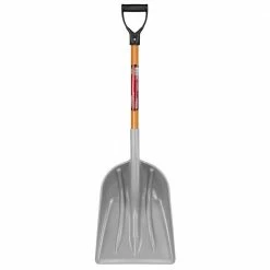 Husky 31 in. Wood Handle D-Grip Plastic Scoop Shovel