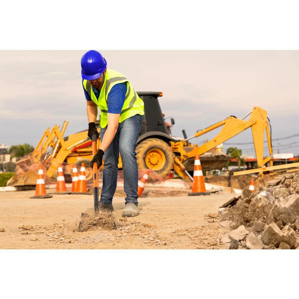 Husky 5-Piece 47 in. L Wood Handle Carbon Steel Transfer Shovel with Grip Garden Tool Set 7 Husky 5-Piece 47 in. L Wood Handle Carbon Steel Transfer Shovel with Grip Garden Tool Set - Image 5