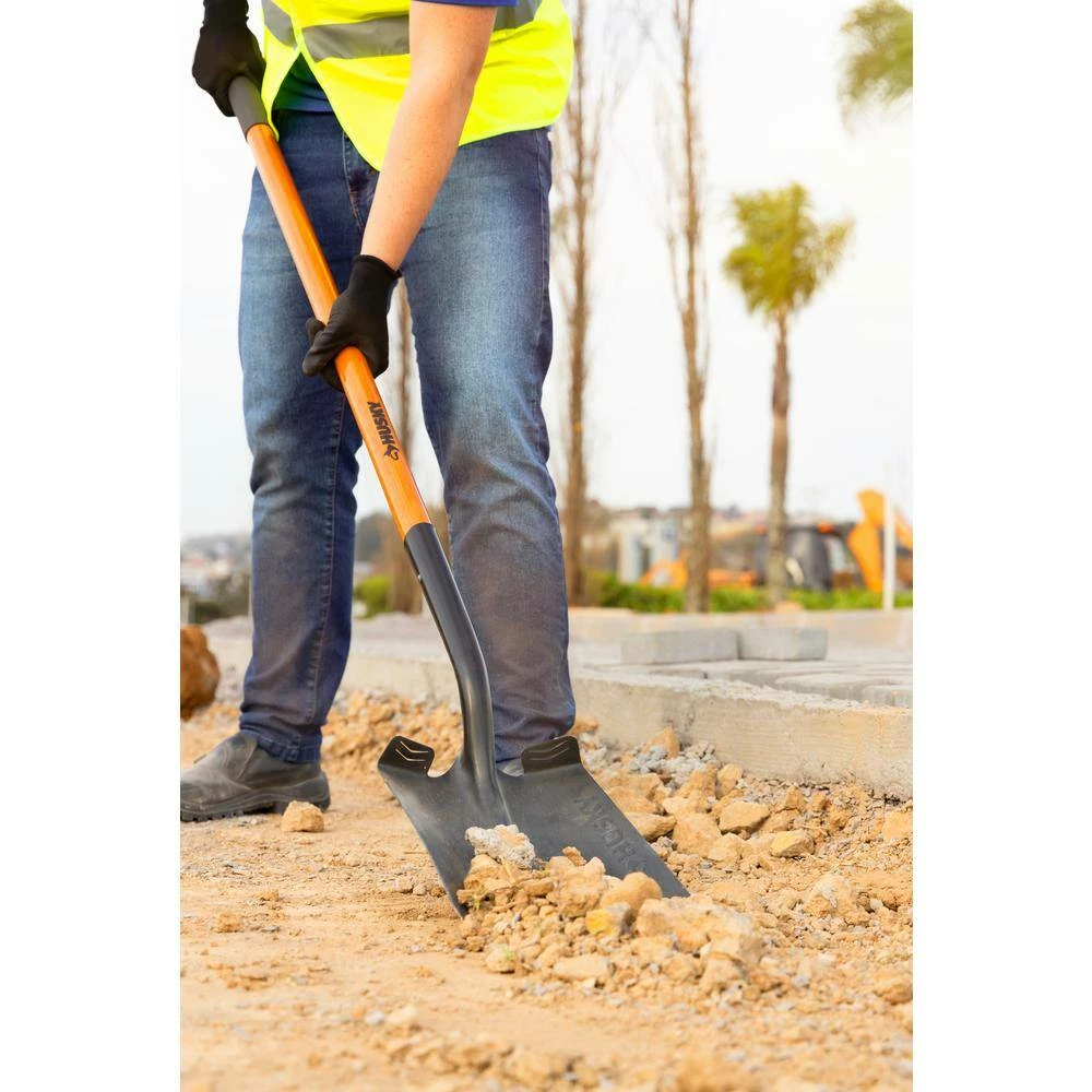 Husky 5-Piece 47 in. L Wood Handle Carbon Steel Transfer Shovel with Grip Garden Tool Set 8 Husky 5-Piece 47 in. L Wood Handle Carbon Steel Transfer Shovel with Grip Garden Tool Set - Image 6