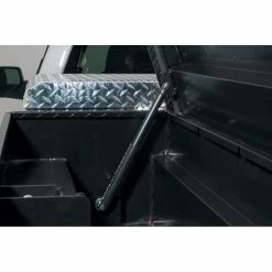 Husky 46.8 in. Matte Black Aluminum Lo-Side Side Mount Truck Tool Box -Tools Sales husky side truck tool boxes 102300 53 01 4f 1000