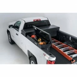 Husky 46.8 in. Matte Black Aluminum Lo-Side Side Mount Truck Tool Box -Tools Sales husky side truck tool boxes 102300 53 01 76 1000
