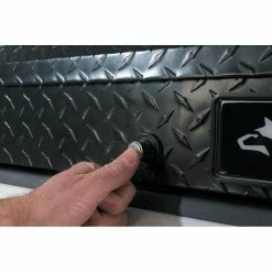 Husky 46.8 in. Matte Black Aluminum Lo-Side Side Mount Truck Tool Box -Tools Sales husky side truck tool boxes 102300 53 01 c3 1000