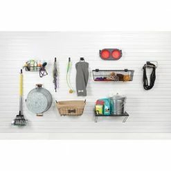 Husky 15 in. Basket for Garage Slat Wall and Track Systems -Tools Sales husky slatwall panels 90246hwsb 40 1000