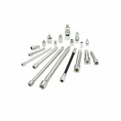 Husky 1/4 in., 3/8 in., 1/2 in. Drive Accessory Set (19-Piece)