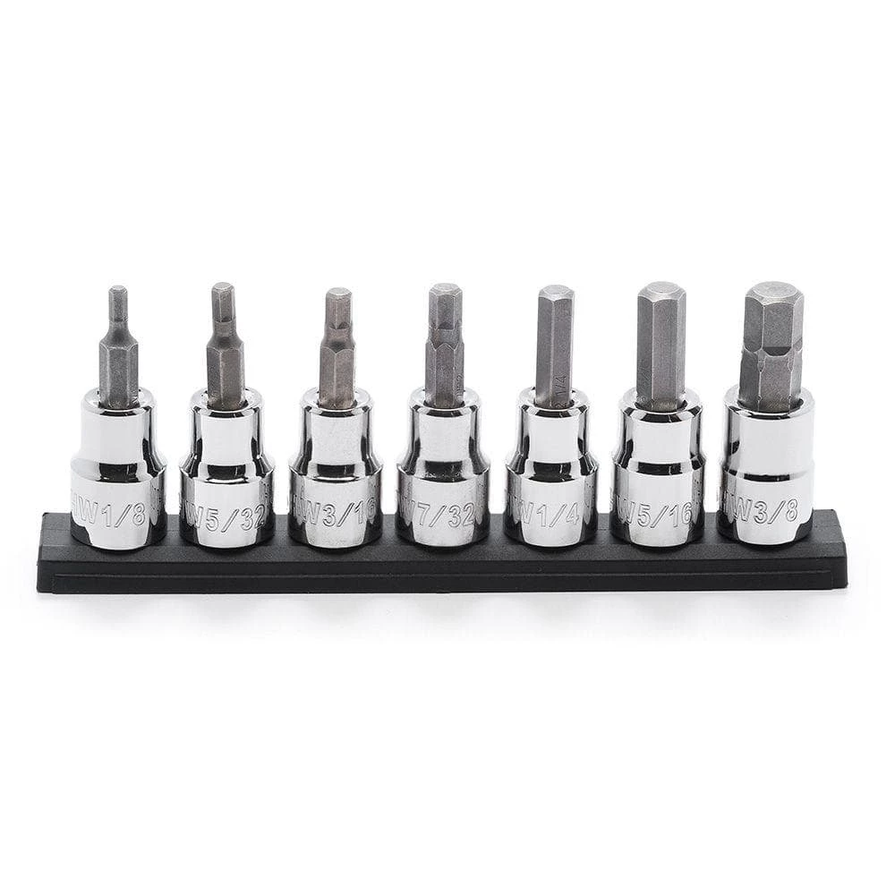 Husky 3/8 in. Drive SAE Hex Bit Socket Set (7-Piece) 5 Husky 3/8 in. Drive SAE Hex Bit Socket Set (7-Piece) - Image 3