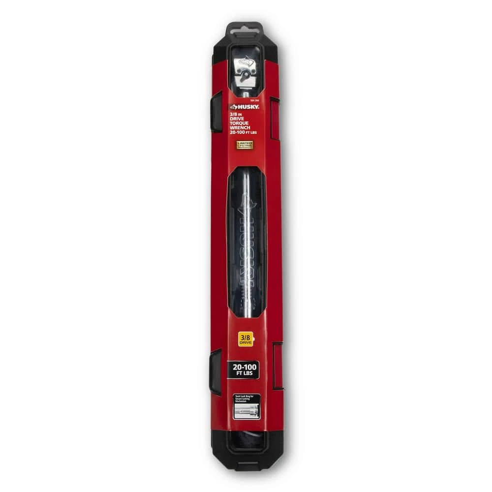 Husky 20 ft. /lbs. to 100 ft. /lbs. 3/8 in. Drive Torque Wrench 9 Husky 20 ft. /lbs. to 100 ft. /lbs. 3/8 in. Drive Torque Wrench - Image 7