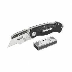 Husky Folding Lock-Back Utility Knife