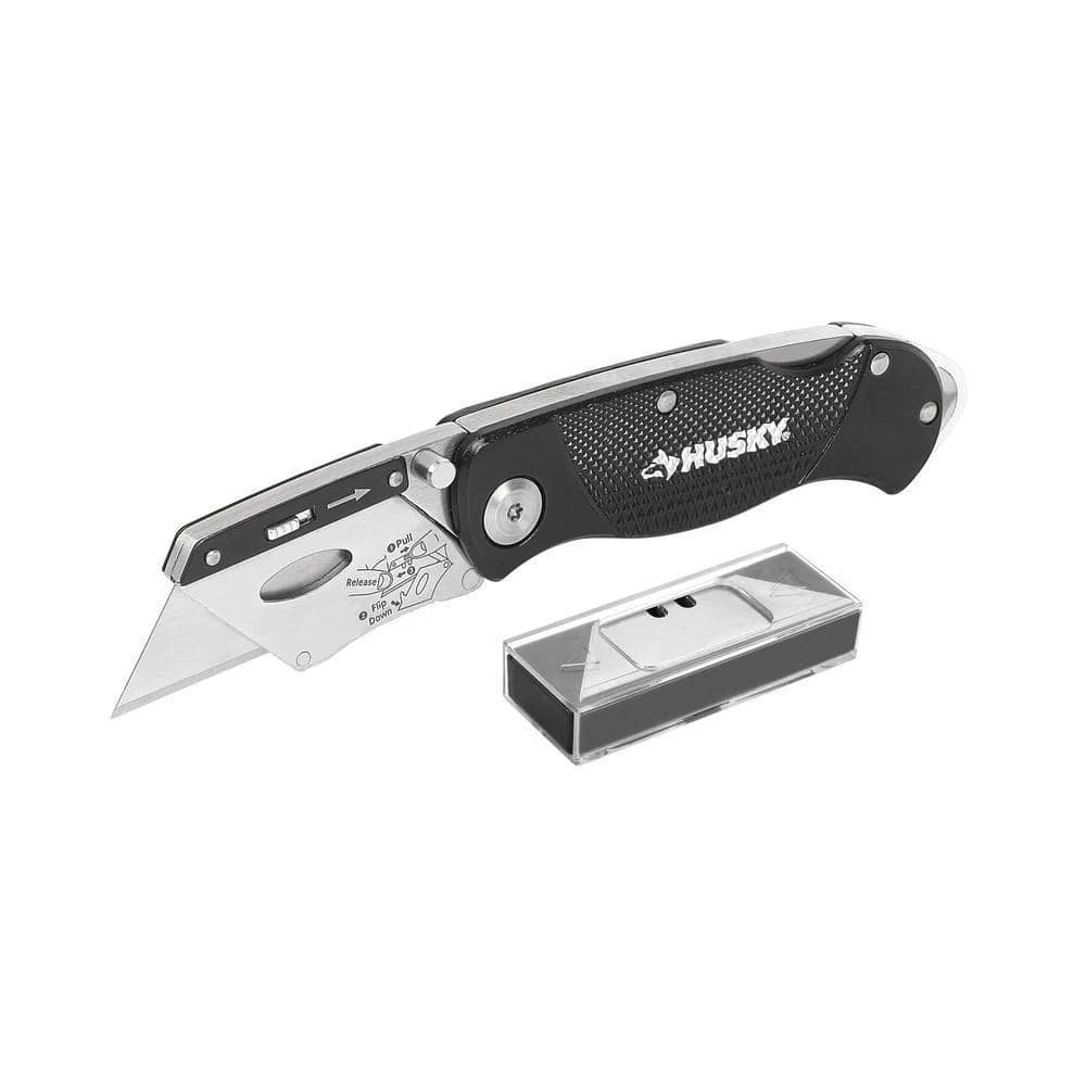 Husky Folding Lock-Back Utility Knife 3 Husky Folding Lock-Back Utility Knife
