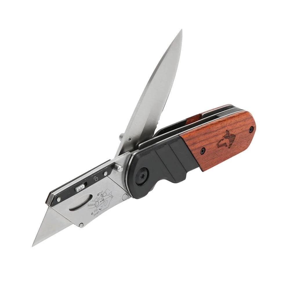 Husky 2-in-1 Folding Utility Knife and Sporting Knife 4 Husky 2-in-1 Folding Utility Knife and Sporting Knife - Image 2
