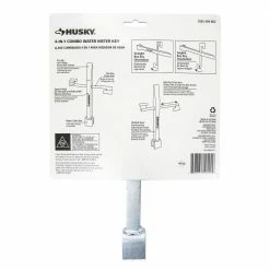 Husky 4-in-1 Combination Water Meter Valve Tool -Tools Sales husky water meter keys 410 409 0111 4f 1000