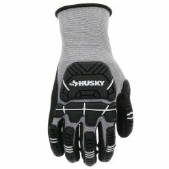 Husky Large ANSI 2 Cut Level Nitrile Coated Impact Work Glove -Tools Sales husky work gloves hk37130 lcc6 1f 1000