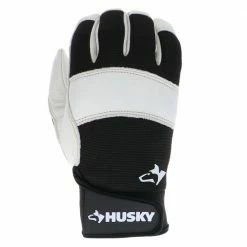 Husky Large Grain Cowhide Water Resistant Leather Performance Work Glove with Spandex Back -Tools Sales husky work gloves hk86025 lcc6 a0 1000