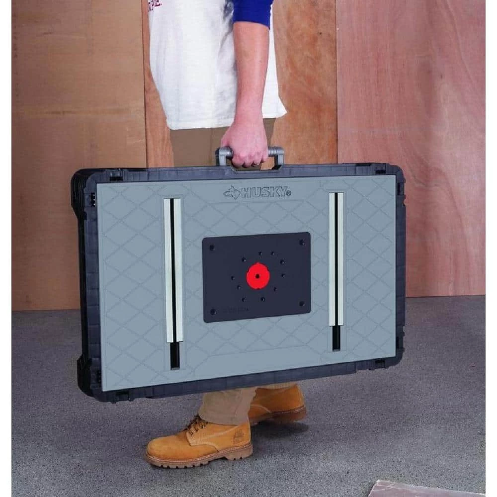 Husky 1.8 ft. x 3 ft. Portable Jobsite Workbench 5 Husky 1.8 ft. x 3 ft. Portable Jobsite Workbench - Image 3