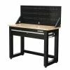Husky 4 ft. Solid Wood Top Workbench in Black with Pegboard and 1 Drawer -Tools Sales husky workbenches g4801s us 64 1000
