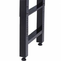 Husky 6 ft. Adjustable Height Solid Wood Top Workbench in Black for Ready to Assemble Steel Garage Storage System -Tools Sales husky workbenches g7200s us c3 1000