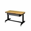 Husky 46 in. Adjustable Height Work Table with 2-Drawers in Black 1 Husky 46 in. Adjustable Height Work Table with 2-Drawers in Black -Tools Sales husky workbenches holt4602b12 64 1000