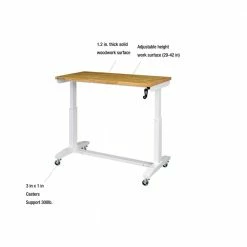Husky 46 in. Adjustable Height Work Table in White -Tools Sales husky workbenches holt46xdbj2 a0 1000