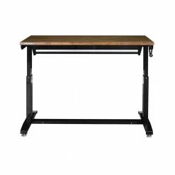 Husky 52 in.W x 24 in. D Steel 1-Drawer Adjustable Height Workbench with Dark Stained Wood Top in Gloss Black 18 Husky 52 in.W x 24 in. D Steel 1-Drawer Adjustable Height Workbench with Dark Stained Wood Top in Gloss Black -Tools Sales husky workbenches holt5201b11 a0 1000