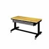 Husky 52 in. Adjustable Height Work Table with 2-Drawers in Black -Tools Sales husky workbenches holt5202b12 64 1000