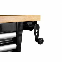 Husky 52 in. Adjustable Height Work Table with 2-Drawers in Black -Tools Sales husky workbenches holt5202b12 76 1000