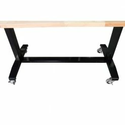 Husky 52 in. W x 24 in. D Adjustable Height Solid Wood Top Workbench Table in Black 23 Husky 52 in. W x 24 in. D Adjustable Height Solid Wood Top Workbench Table in Black -Tools Sales husky workbenches holt52xdb12 4f 1000