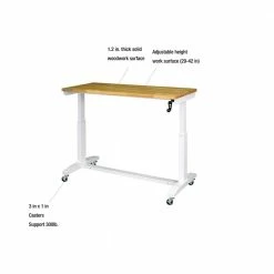 Husky 52 in. Adjustable Height Work Table in White -Tools Sales husky workbenches holt52xdbj2 1d 1000