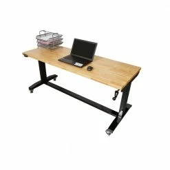 Husky 62 in. W x 24 in. D Adjustable Height Solid Wood Top Workbench Table in Black 17 Husky 62 in. W x 24 in. D Adjustable Height Solid Wood Top Workbench Table in Black -Tools Sales husky workbenches holt62xdb12 40 1000