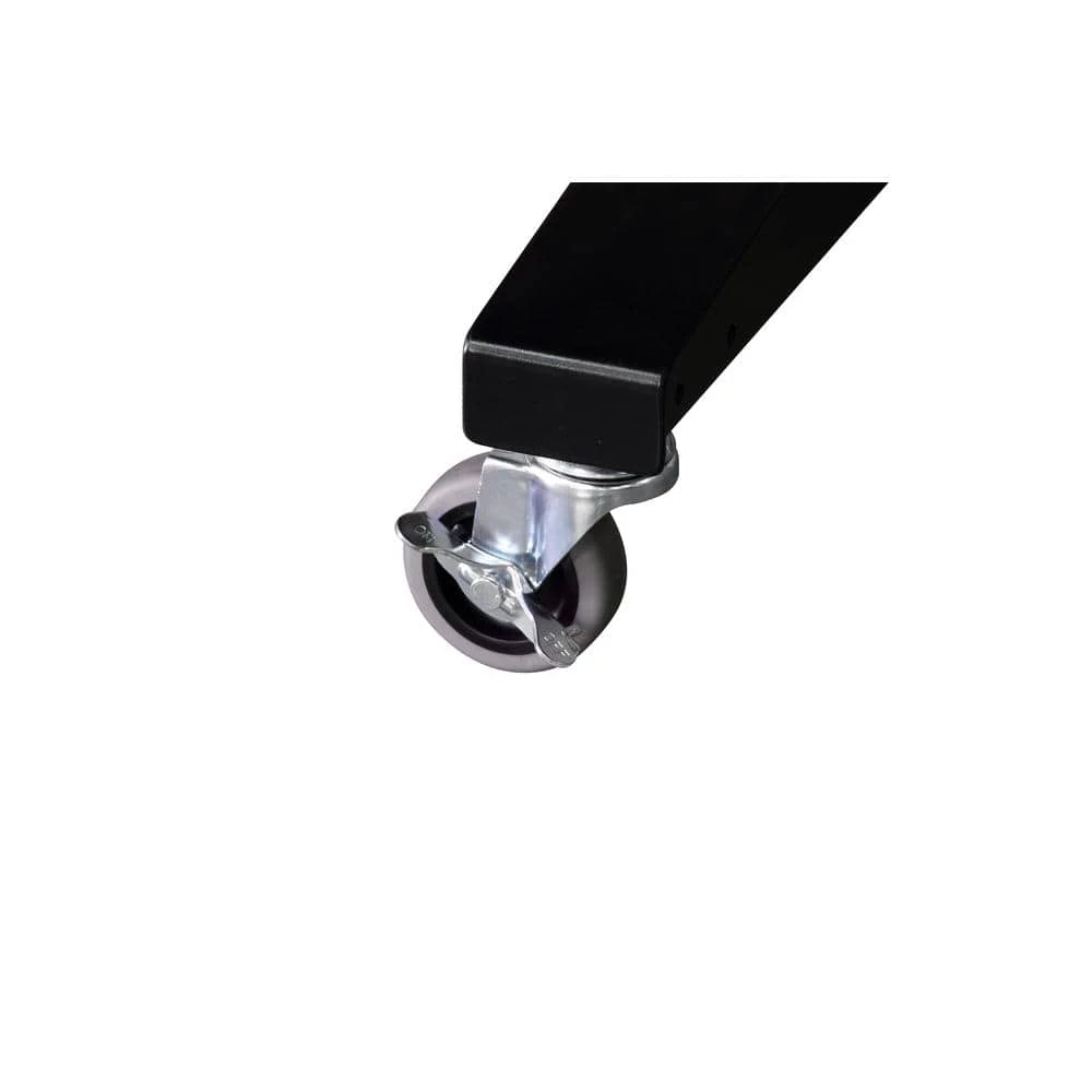 Husky 62 in. W x 24 in. D Adjustable Height Solid Wood Top Workbench Table in Black 13 Husky 62 in. W x 24 in. D Adjustable Height Solid Wood Top Workbench Table in Black - Image 11