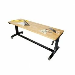 Husky 72 in. Adjustable Height Work Table -Tools Sales husky workbenches holt72xdb11 1f 1000