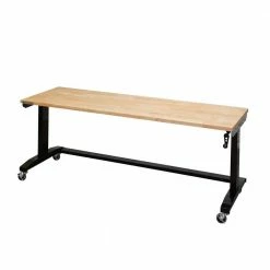 Husky 72 in. Adjustable Height Work Table -Tools Sales husky workbenches holt72xdb11 4f 1000