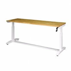Husky 72 in. Adjustable Height Work Table in White -Tools Sales husky workbenches holt72xdbj2 77 1000