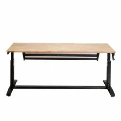 Husky 72 in. Adjustable Height Workbench Table with 2-Drawers in Black -Tools Sales husky workbenches hotl7202b12 4f 1000