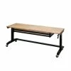 Husky 72 in. Adjustable Height Workbench Table with 2-Drawers in Black -Tools Sales husky workbenches hotl7202b12 64 1000