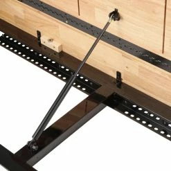 Husky 6 ft. Folding Adjustable Height Solid Wood Top Workbench in Black -Tools Sales husky workbenches wsh72fwb 1d 1000