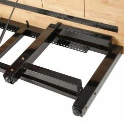Husky 6 ft. Folding Adjustable Height Solid Wood Top Workbench in Black -Tools Sales husky workbenches wsh72fwb a0 1000