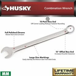 Husky SAE/MM Combination Wrench Set (24-Piece) 16 Husky SAE/MM Combination Wrench Set (24-Piece) -Tools Sales husky wrench sets hcw24pcsm 05 40 1000